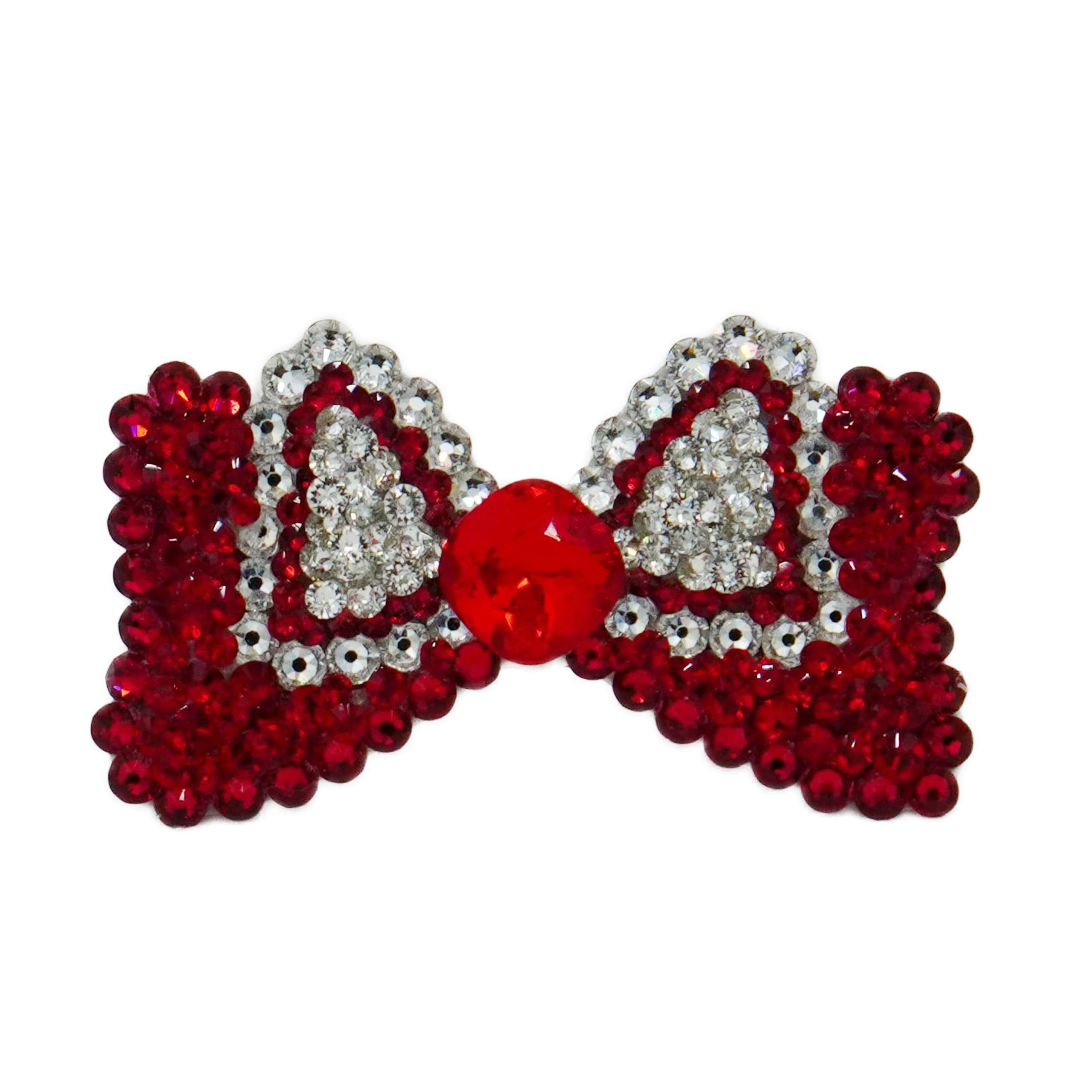 Lunapaw Structured Minnie Bow Luxury Crystal Top Clip TP19