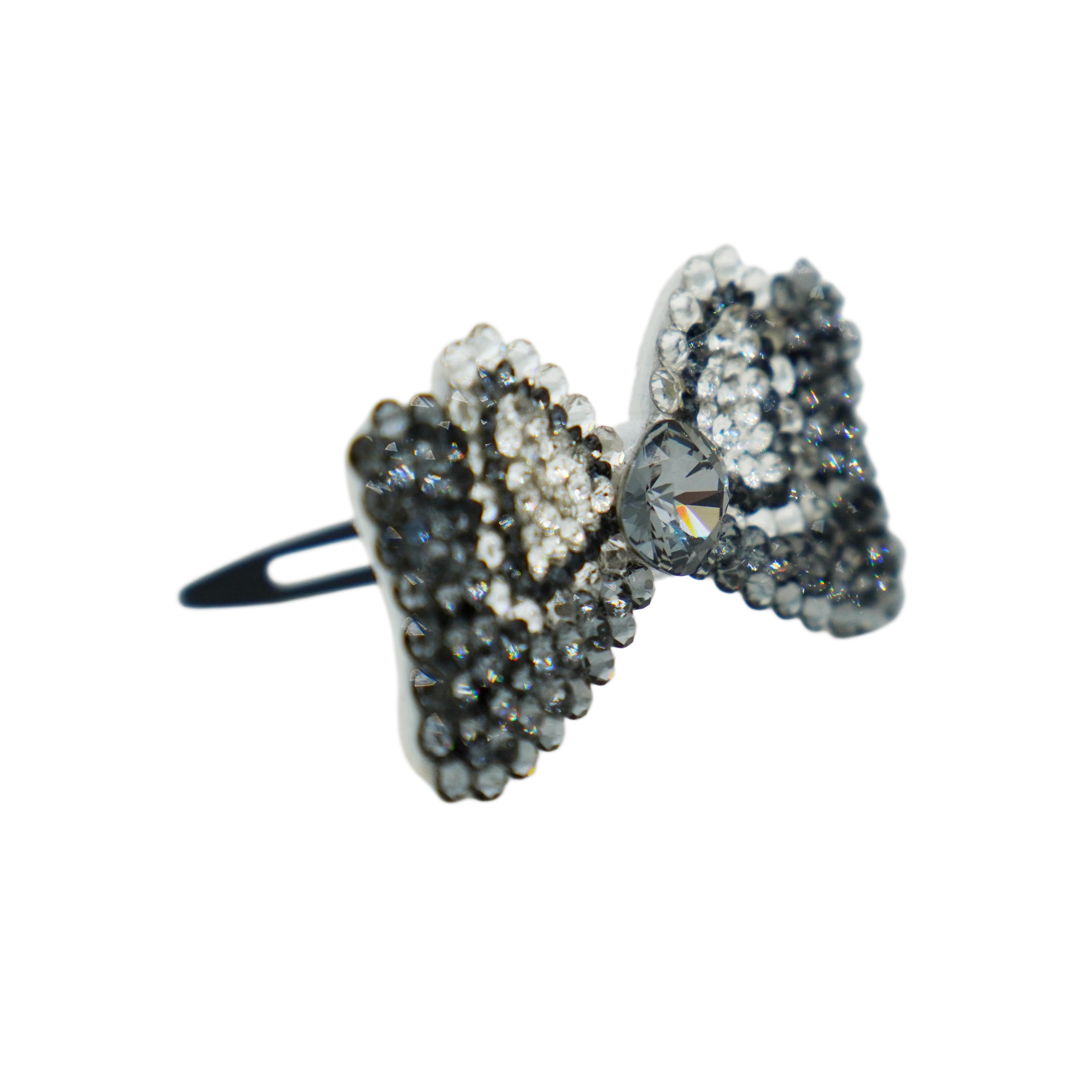 Lunapaw Structured Minnie Bow Luxury Crystal Top Clip TP19