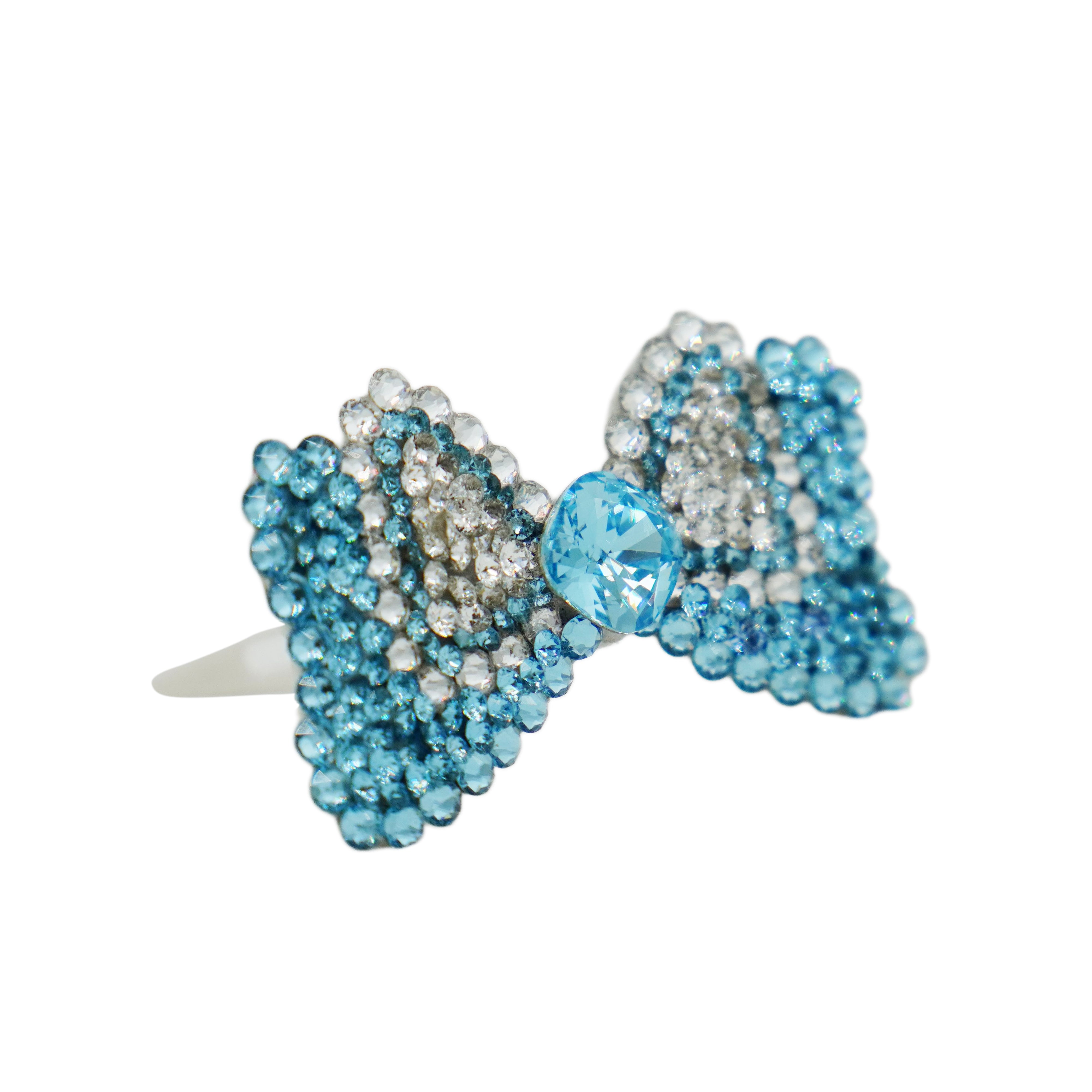 Lunapaw Structured Minnie Bow Luxury Crystal Top Clip TP19