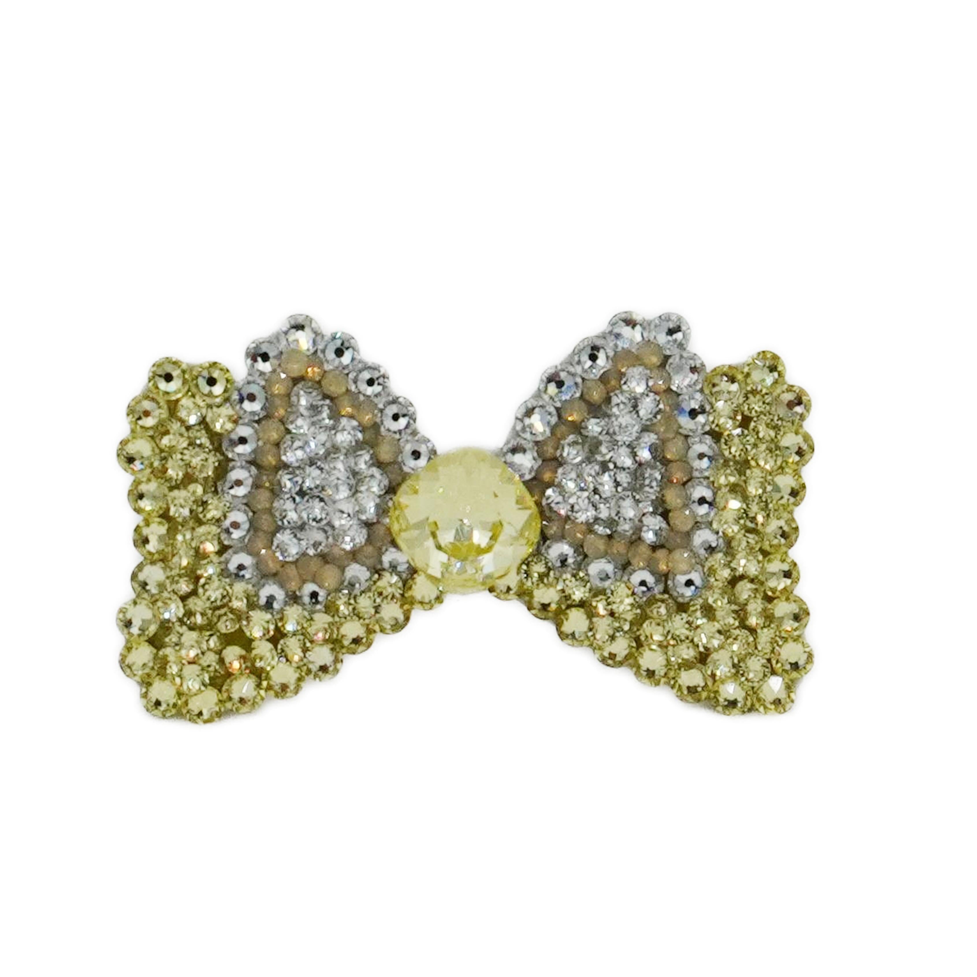 Lunapaw Structured Minnie Bow Luxury Crystal Top Clip TP19