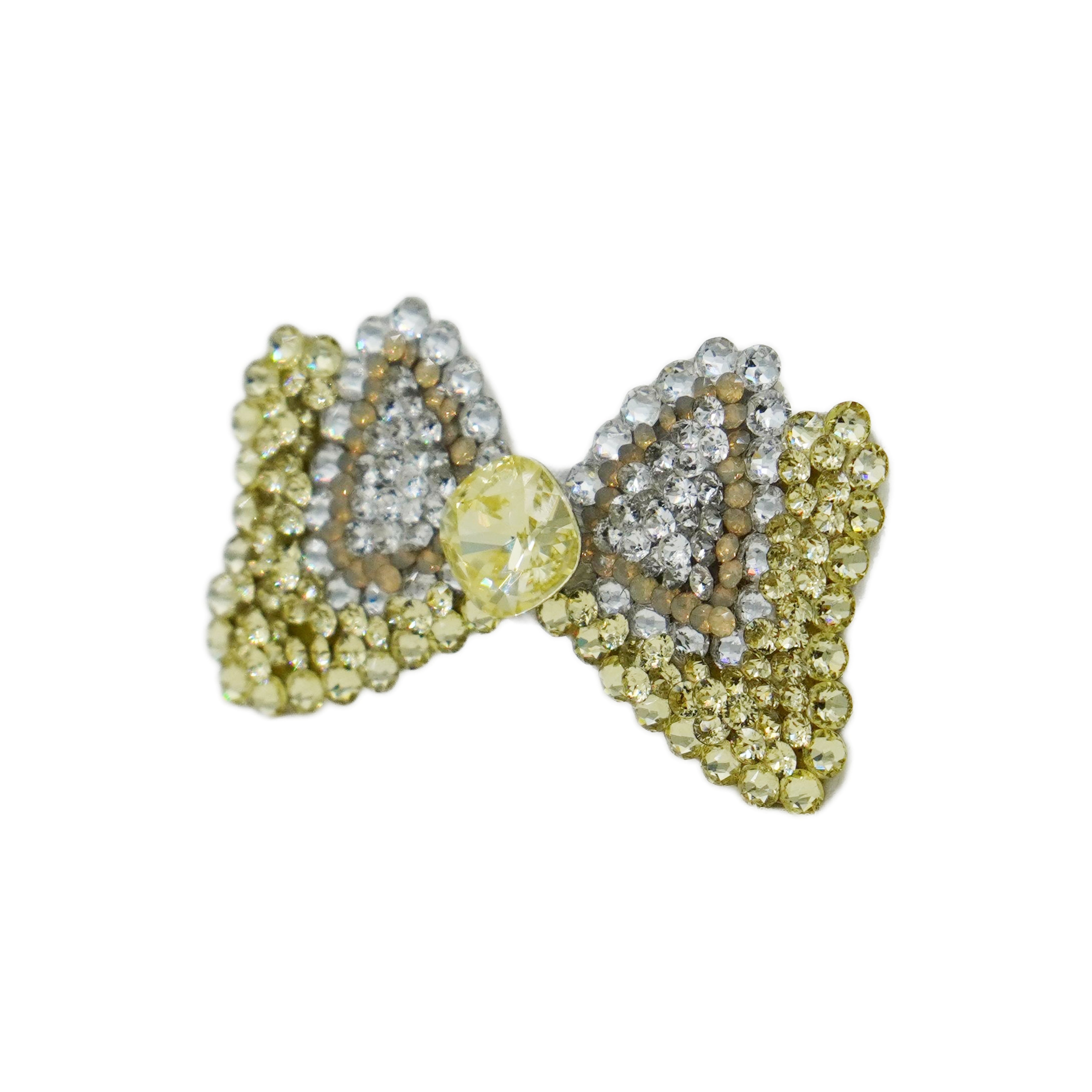 Lunapaw Structured Minnie Bow Luxury Crystal Top Clip TP19