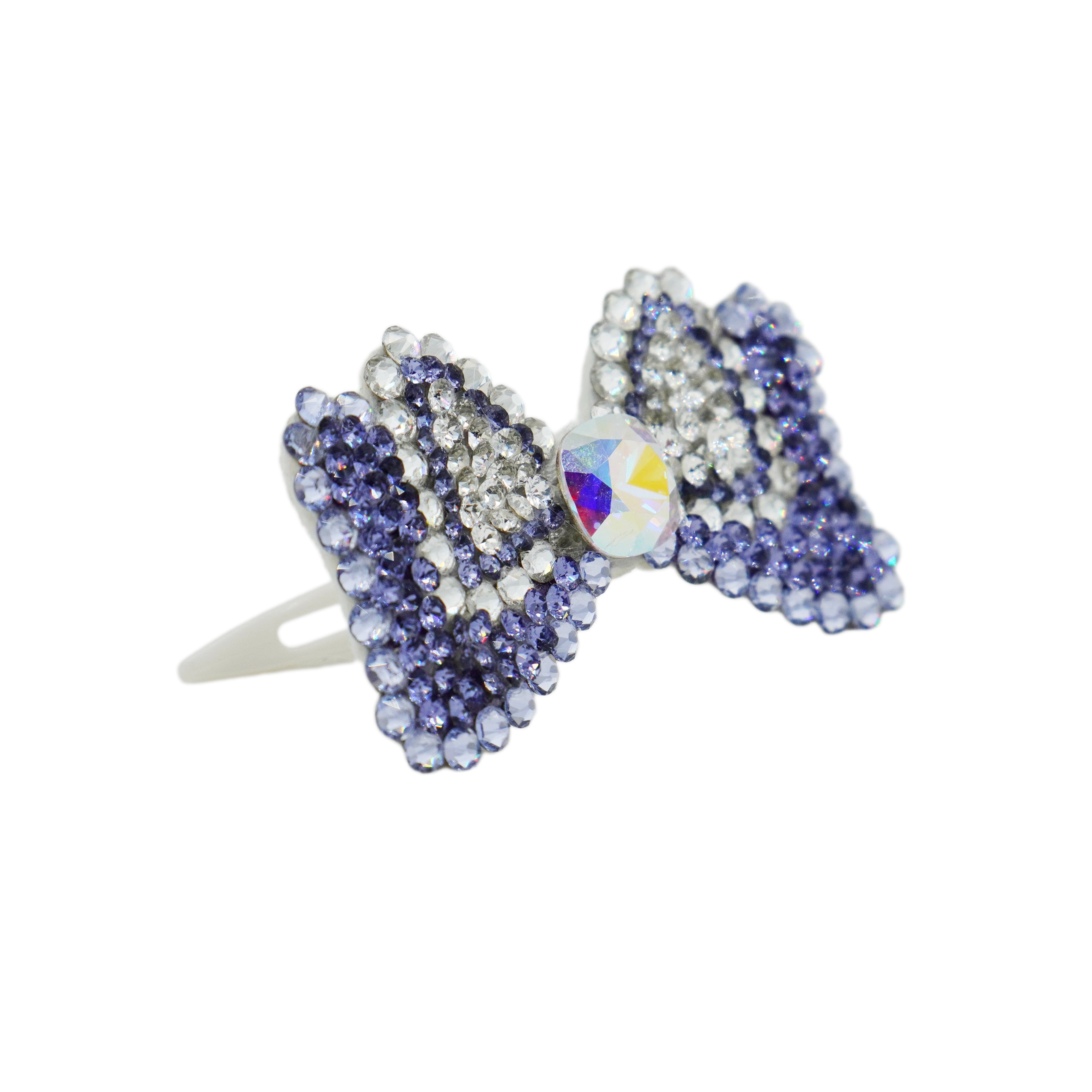 Lunapaw Structured Minnie Bow Luxury Crystal Top Clip TP19