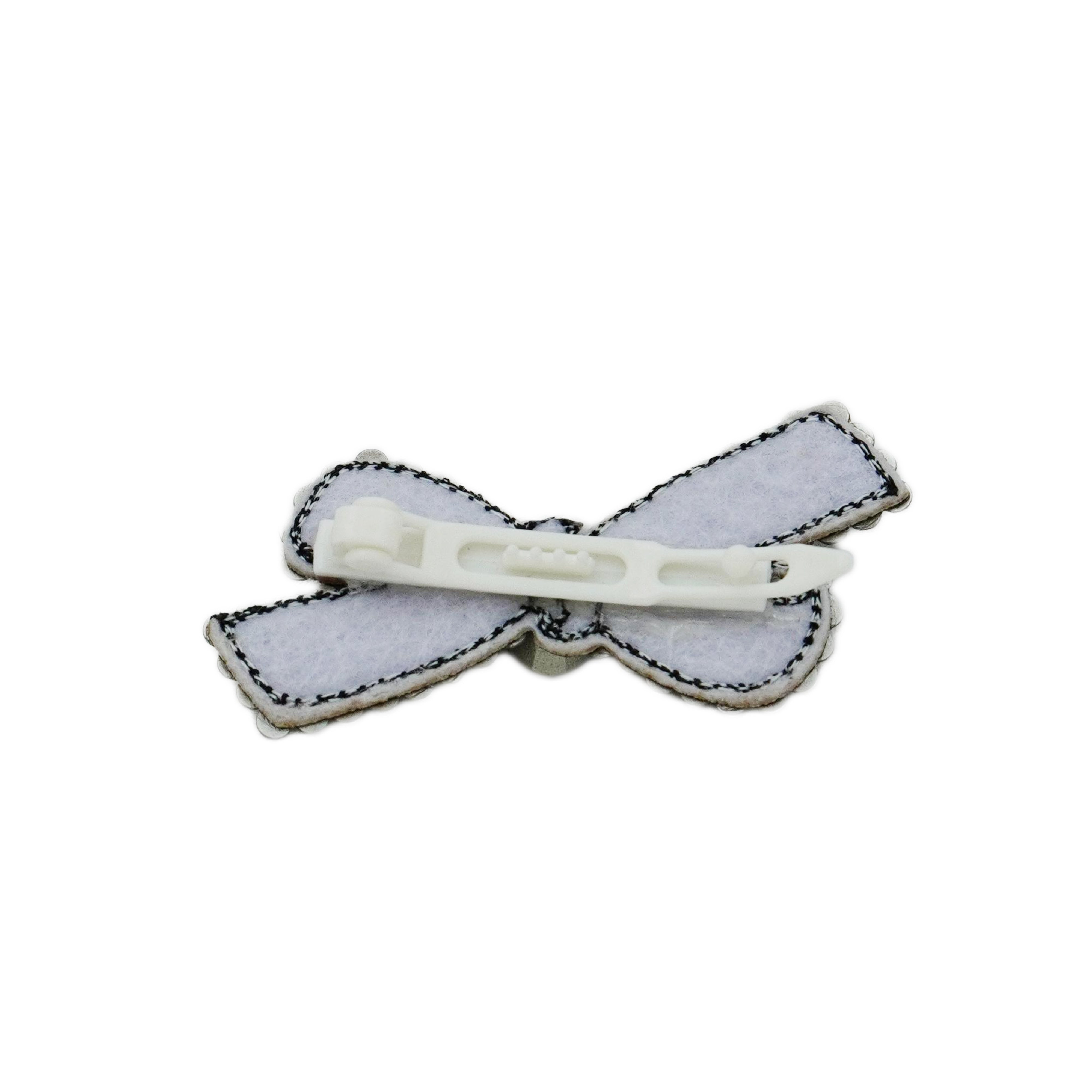Lunapaw Structured Star Ribbon Bow Luxury Crystal Top Clip TP15