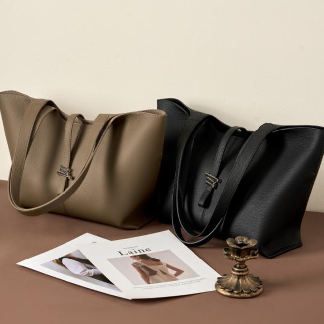 Margaux Soft-Grain Leather Tote Bag MT42