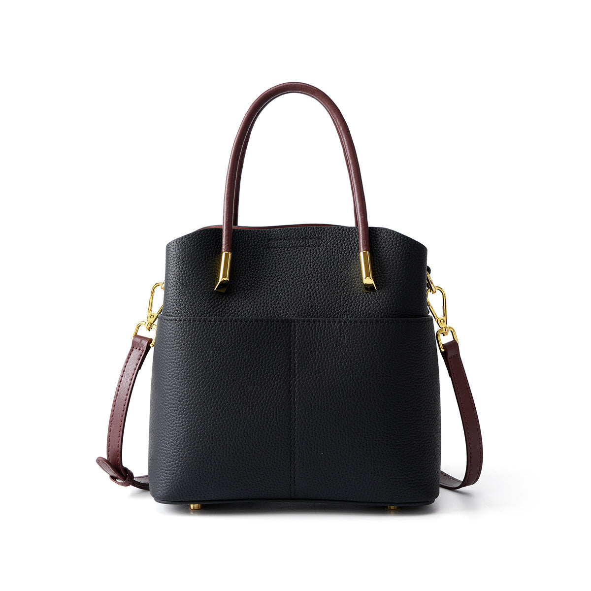 Margot Black Leather Tote Bag CT50