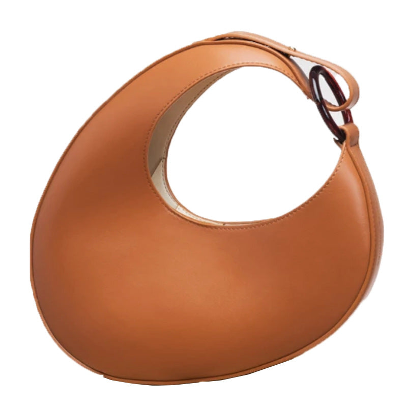 Marielle Sculpted Crescent Shoulder Bag CR68