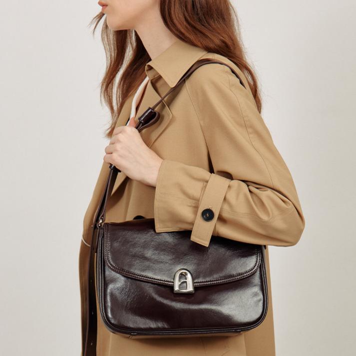 Marlowe Vintage Leather Shoulder Bag HU071