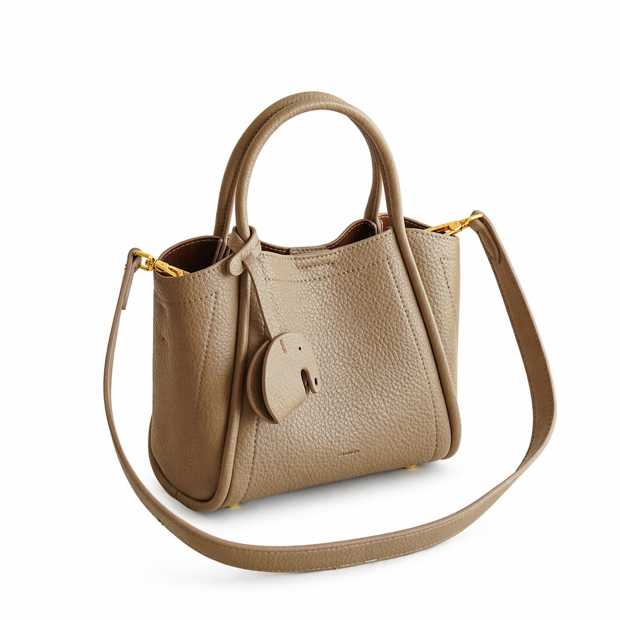 Mini Bucket Tote in Pebbled Vegan Leather DW50