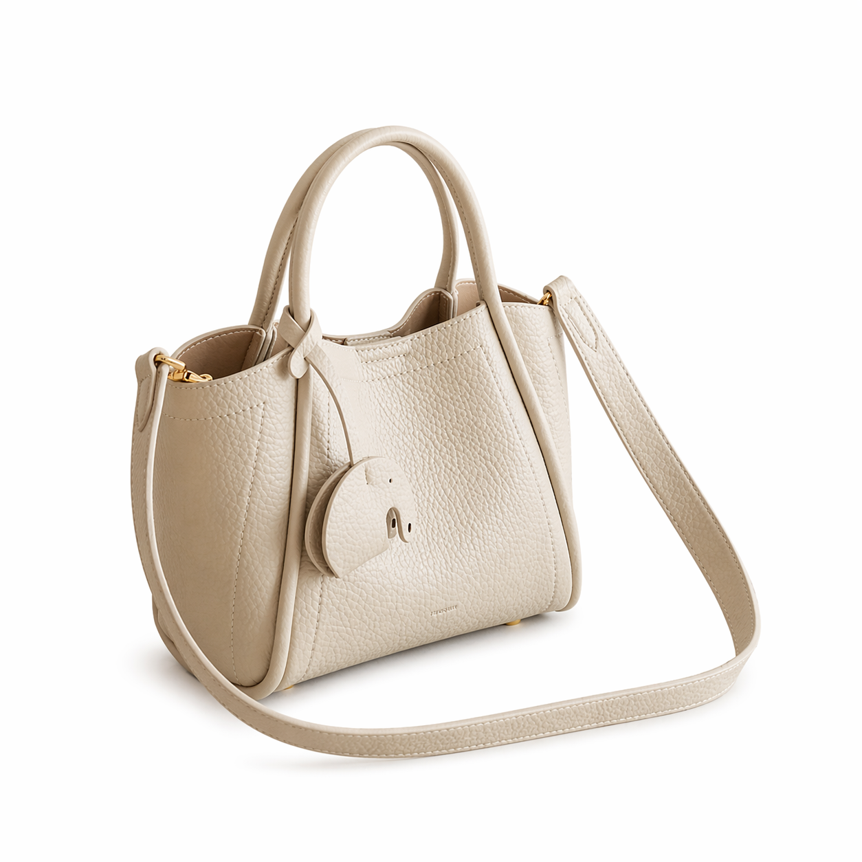 Mini Bucket Tote in Pebbled Vegan Leather DW50