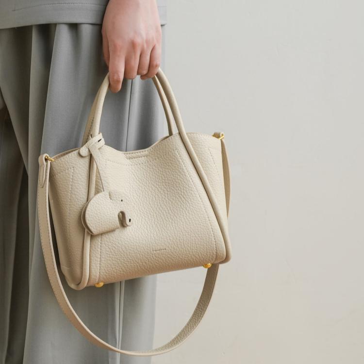 Mini Bucket Tote in Pebbled Vegan Leather DW50