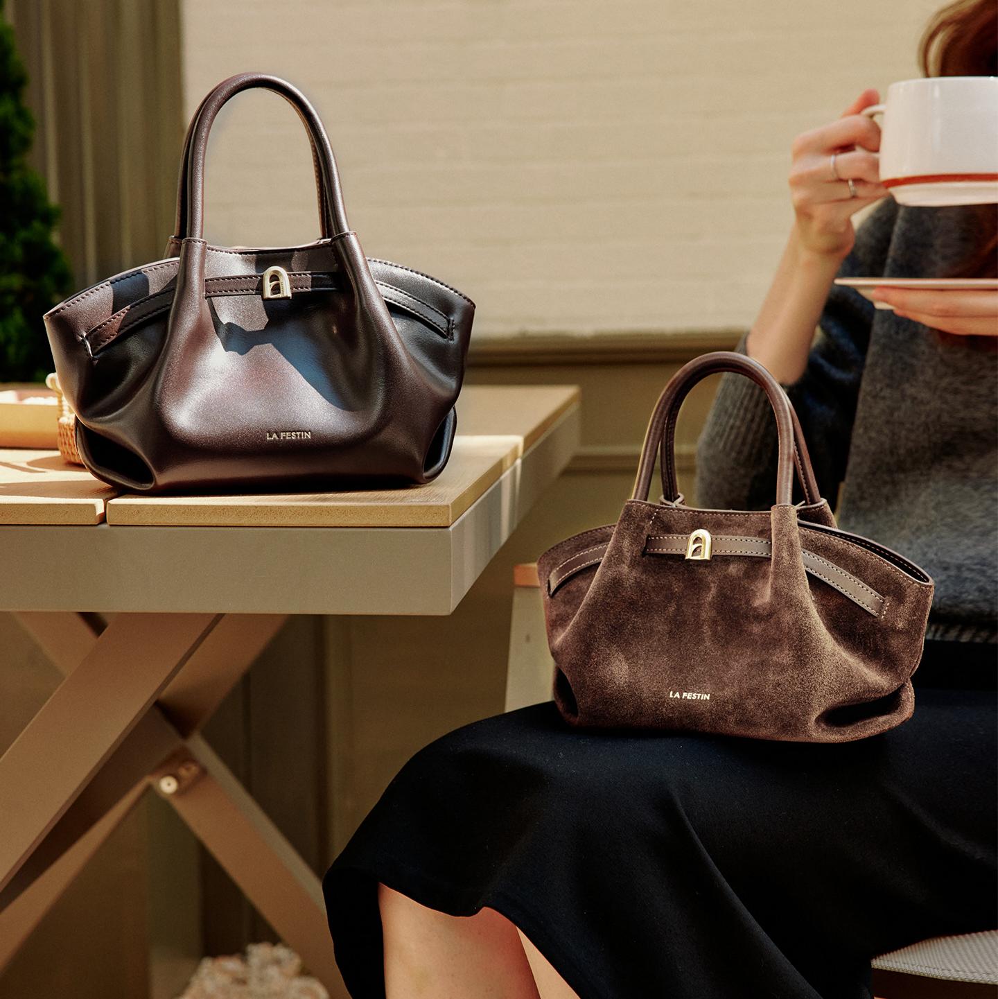 Medium Soft-Grain Top Handle Bag DW20
