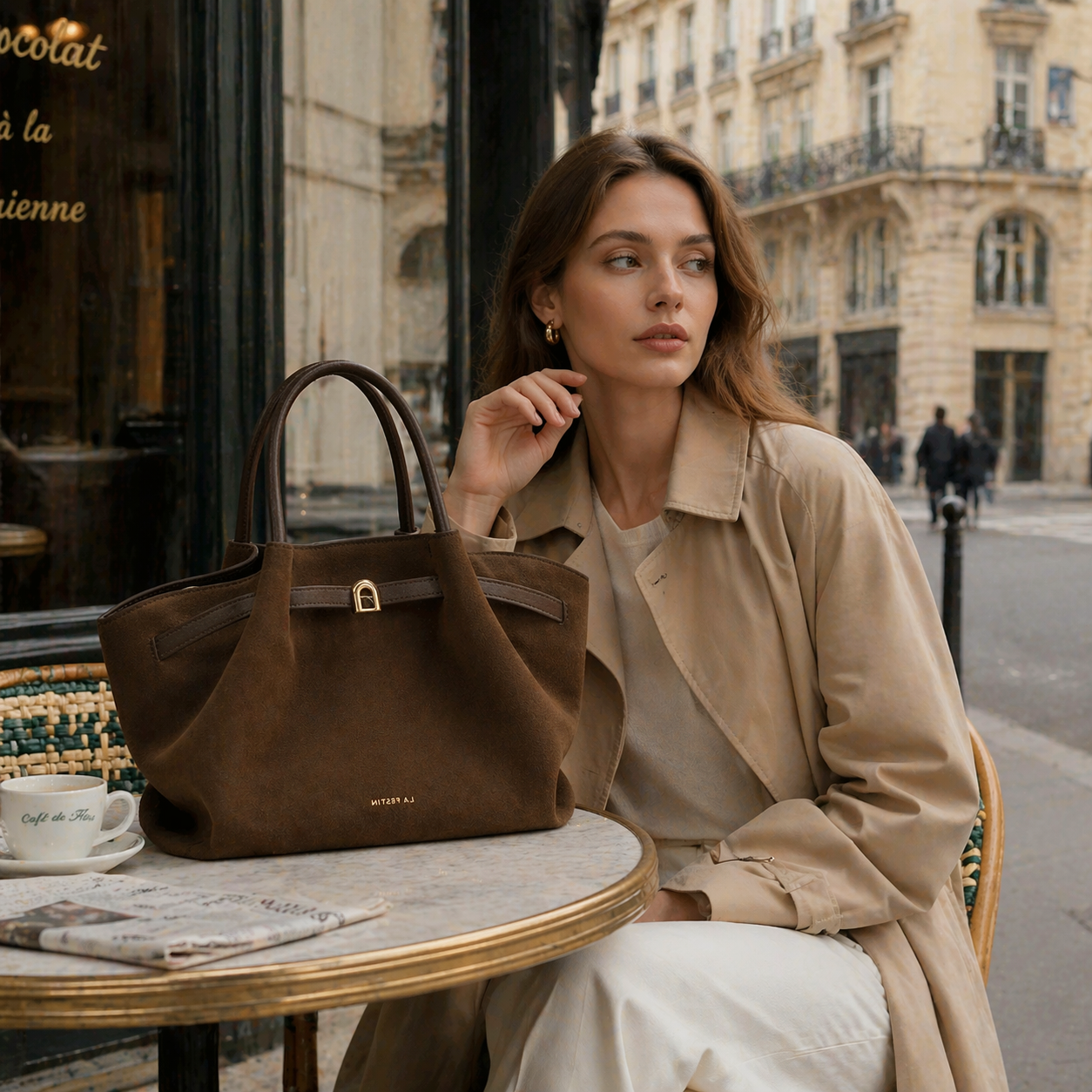 Medium Soft-Grain Top Handle Bag DW20