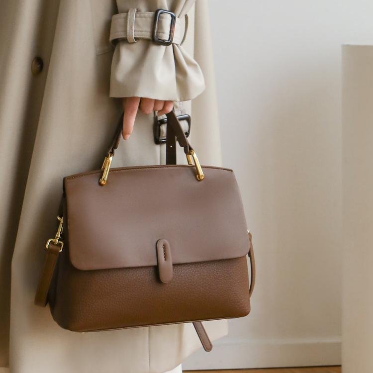 Mirelle Cocoa Top Handle Bag CZ156