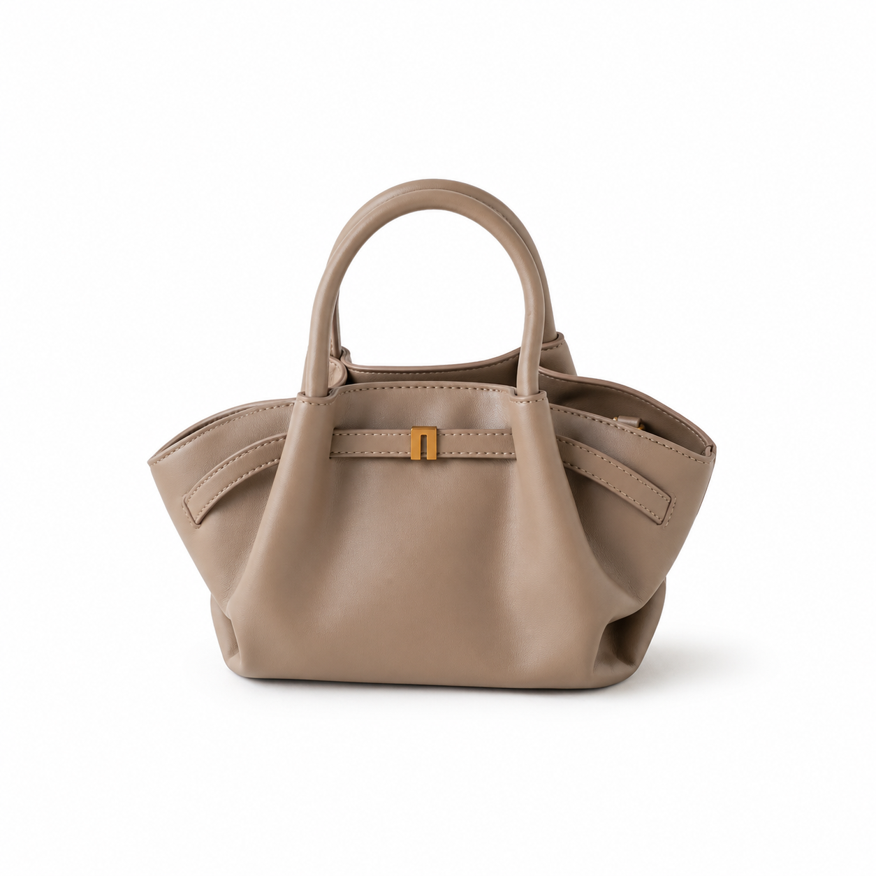 Nappa-Grain Structured Bucket Bag CJ312