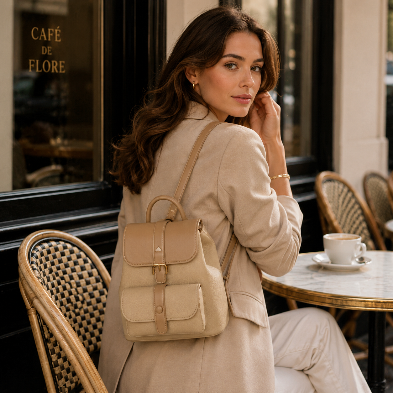 Noir Élise Mini Backpack Bag CJ230