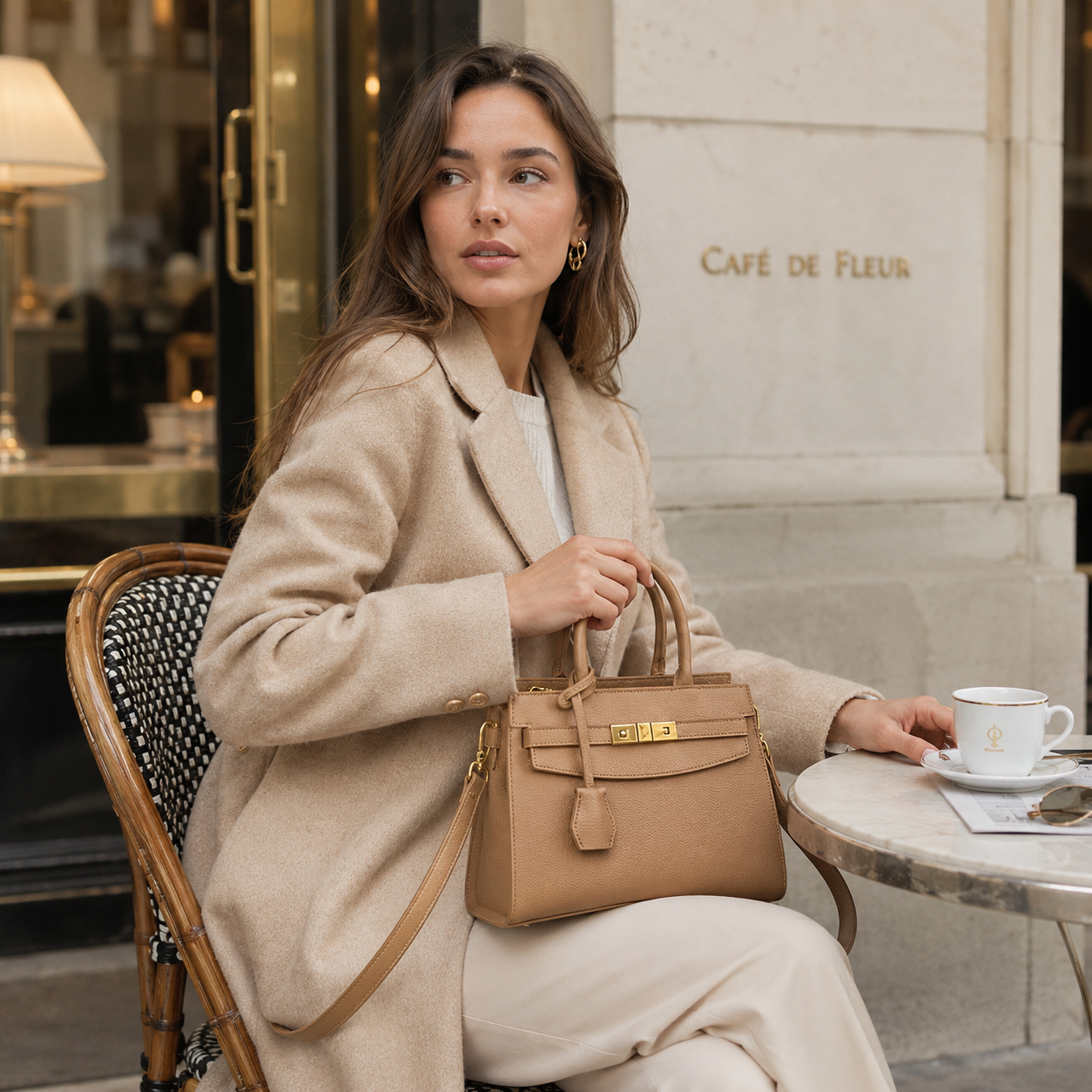 Noire Muse Top-Handle Bag