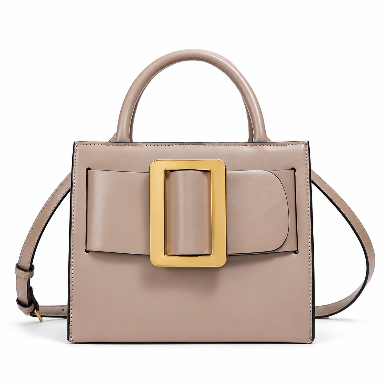 Odette Sculpted Buckle Top Handle Bag W20