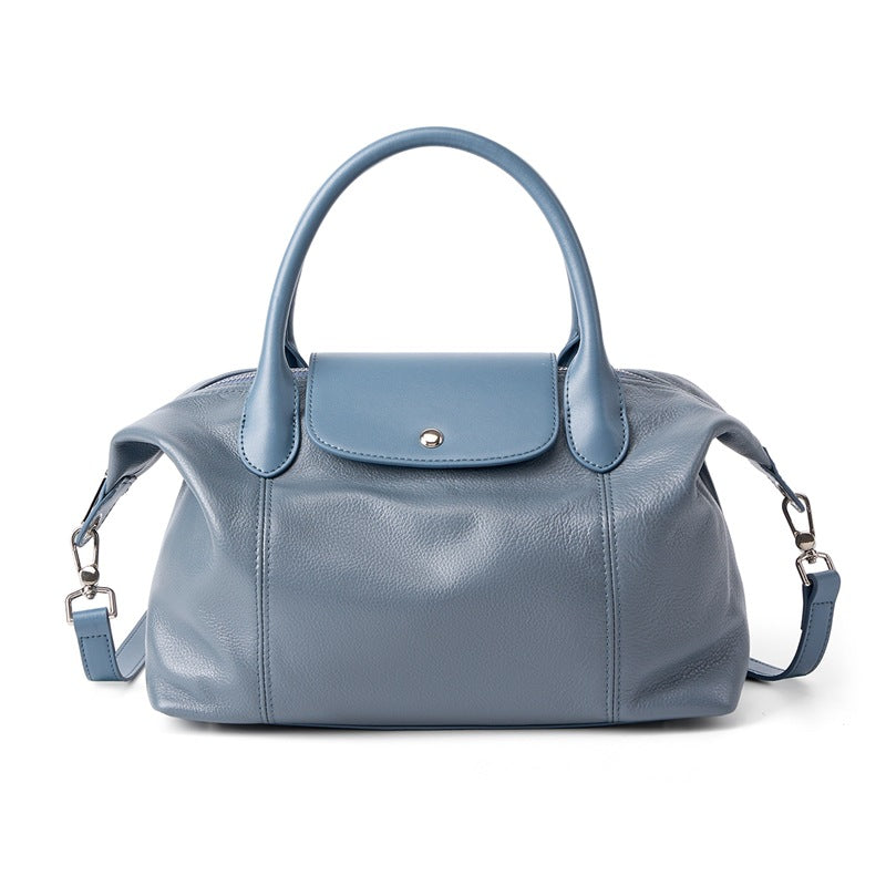 Pebbled Leather Boston Bag LP60