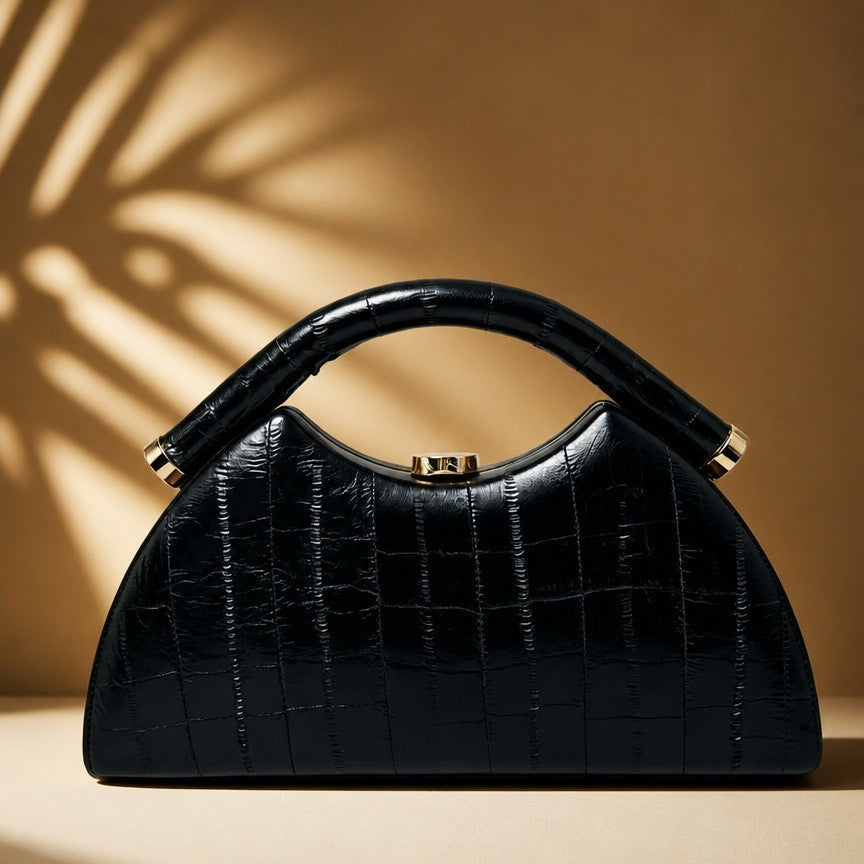 Rosalie Textured Leather Top Handle Bag CR72