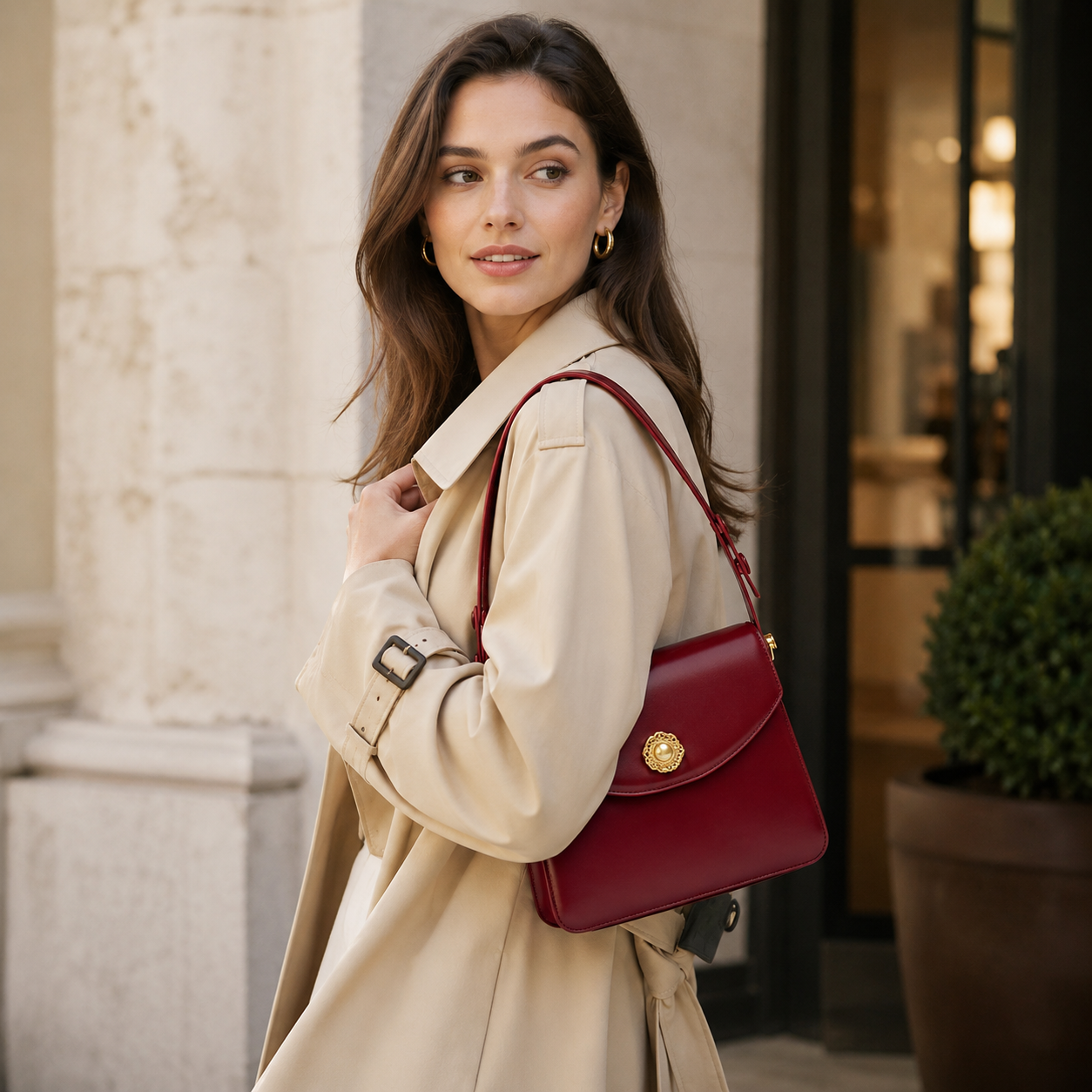 Rose Isle Sugar Cube Shoulder Bag MF937