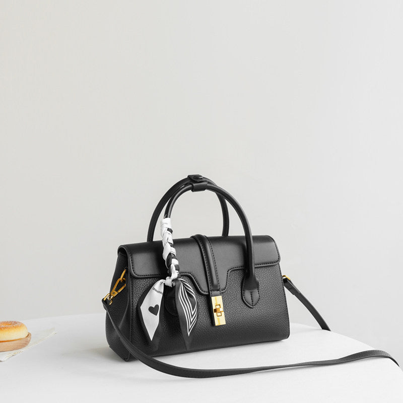Sculpted Soft-Grain Top Handle Bag TY106