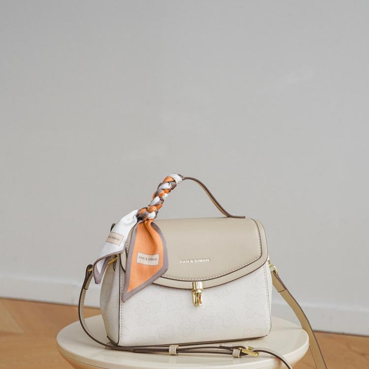 Selene Nappa-Texture Soft Structured Satchel ZW104