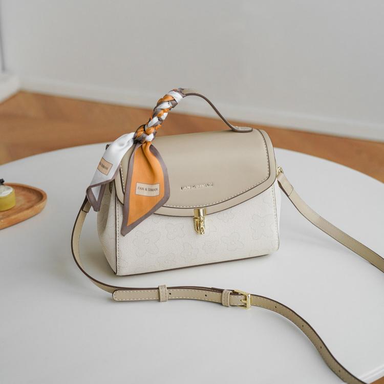 Selene Nappa-Texture Soft Structured Satchel ZW104