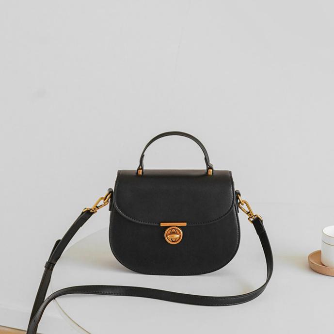 Solène Noir Mini Top Handle Bag CW45