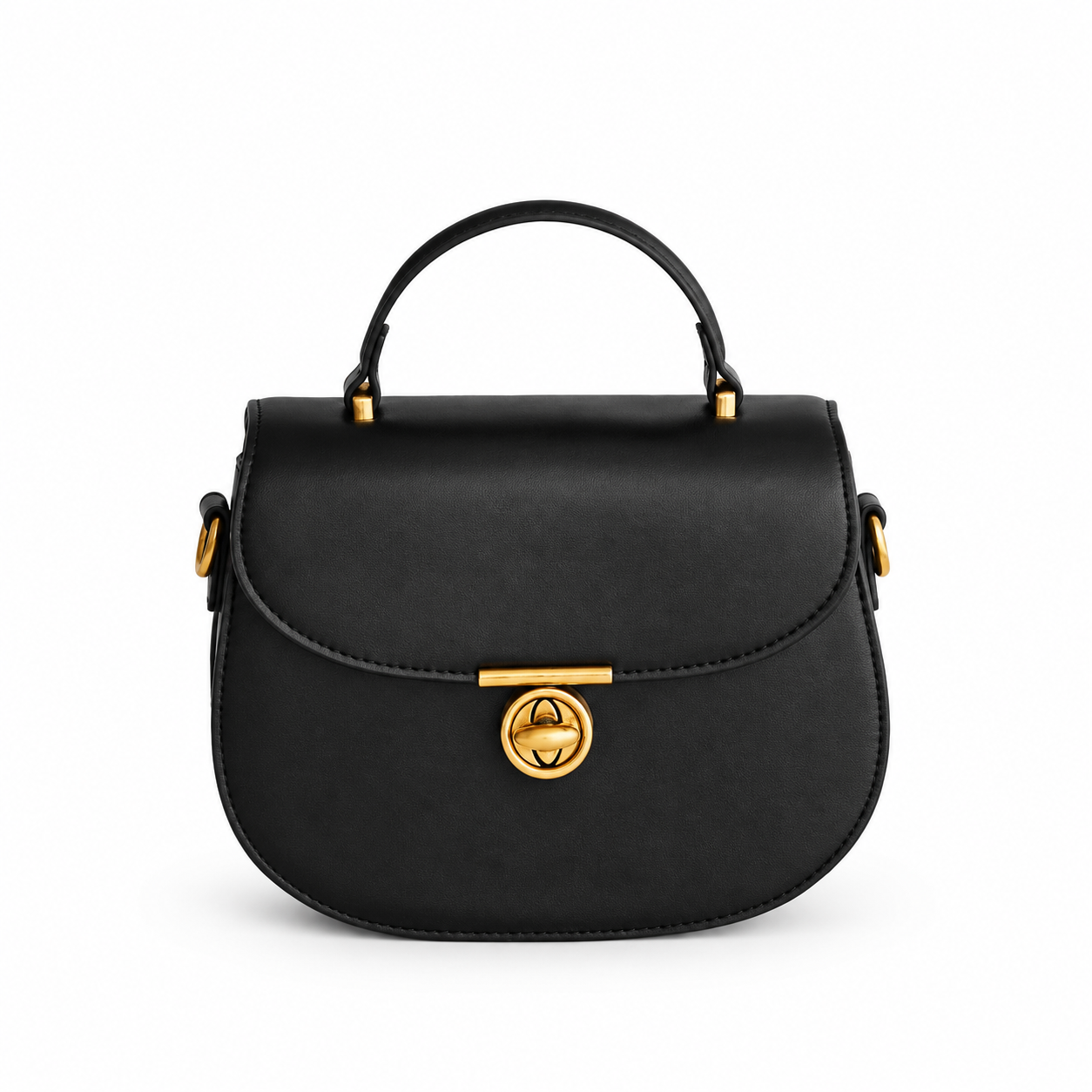 Solène Noir Mini Top Handle Bag CW45