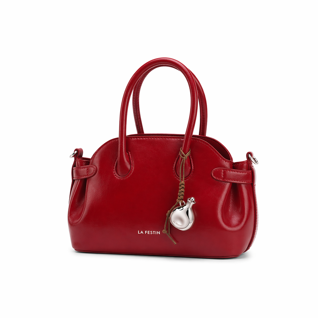 Vintage Suede Leather Mini Boston Bag DW30