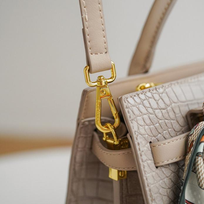 Vivienne Croc-Embossed Structured Tote CJ54