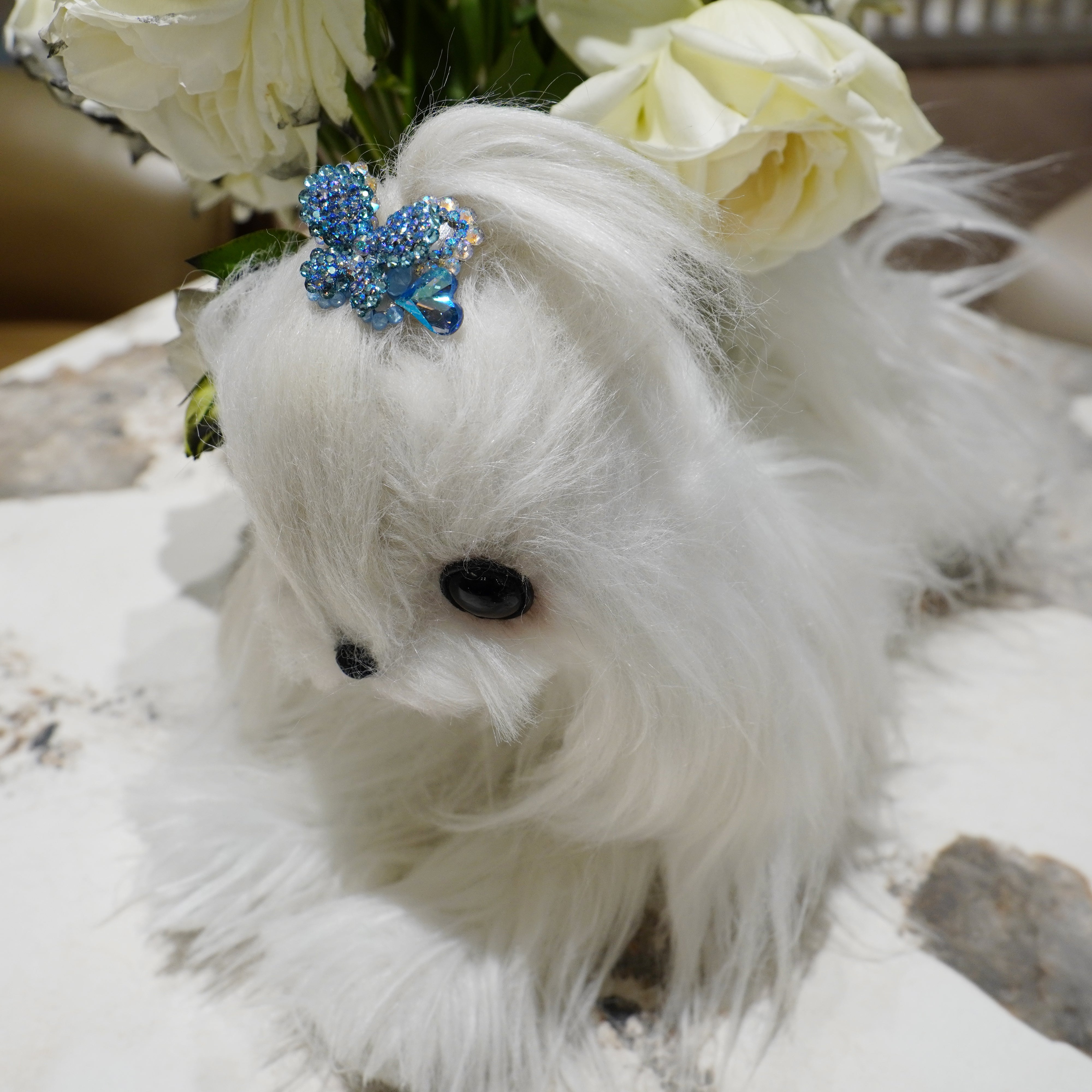 Lunapaw 3D Double-Layer Heart & Butterfly Luxe Crystal Top Clip TP13