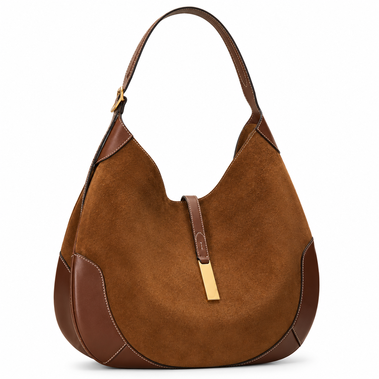 Camille Suede Hobo Shoulder Bag HB40