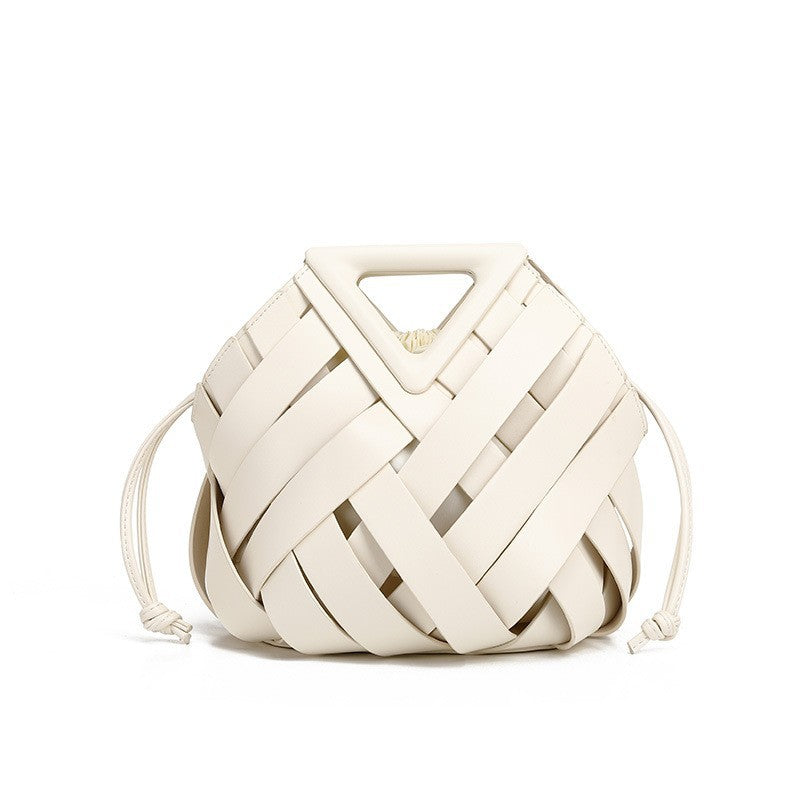 Amara Sculpted Woven Bucket Bag CT31