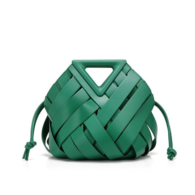 Amara Sculpted Woven Bucket Bag CT31