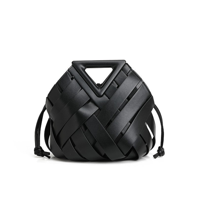 Amara Sculpted Woven Bucket Bag CT31