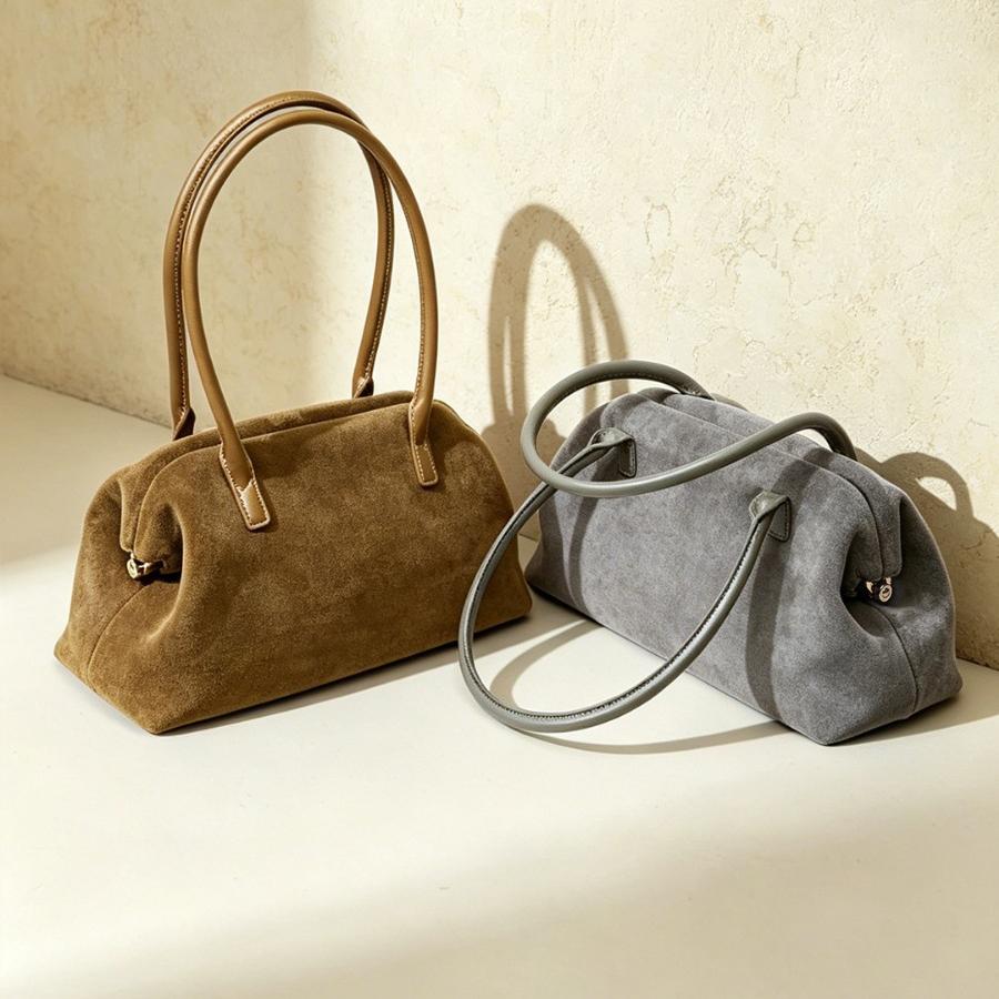 Amara Suede Shoulder Bag AS32
