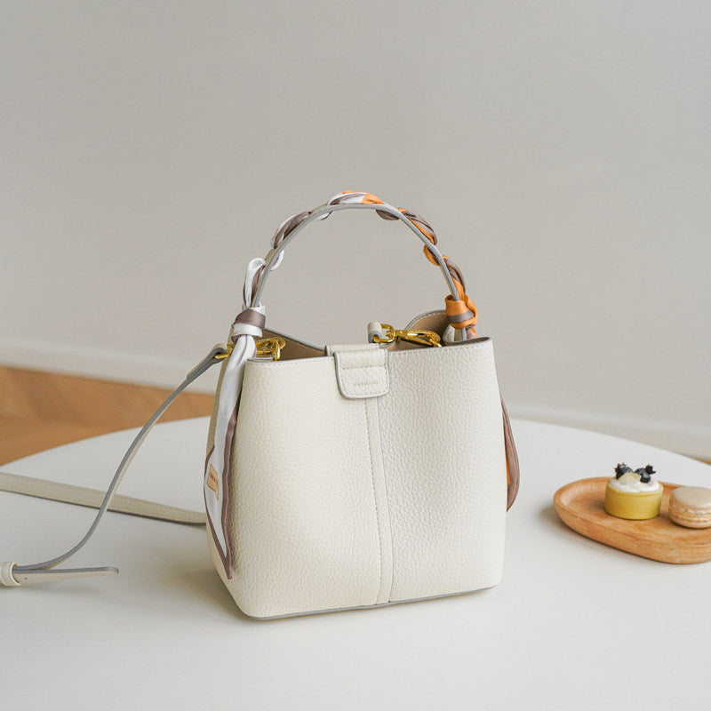 Amelie Ivory Mini Top Handle Bag CW30
