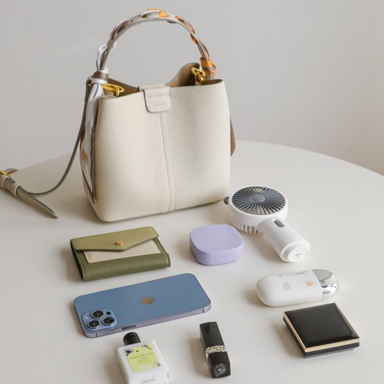 Amelie Ivory Mini Top Handle Bag CW30