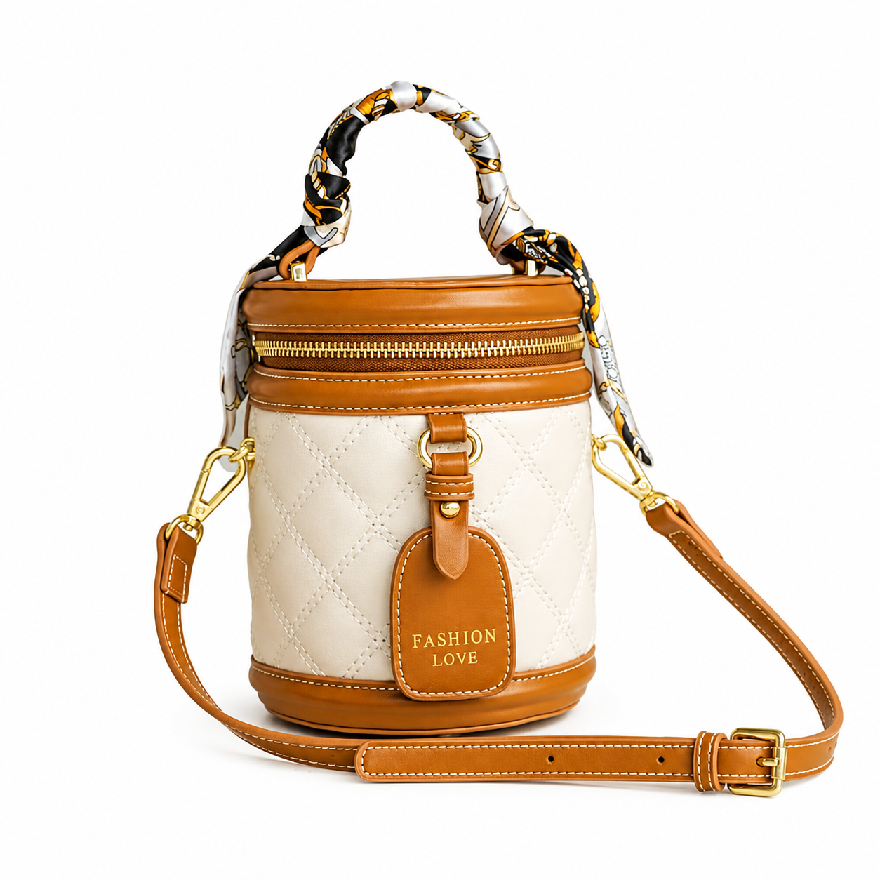 Amélie Quilted Mini Bucket Bag HR06