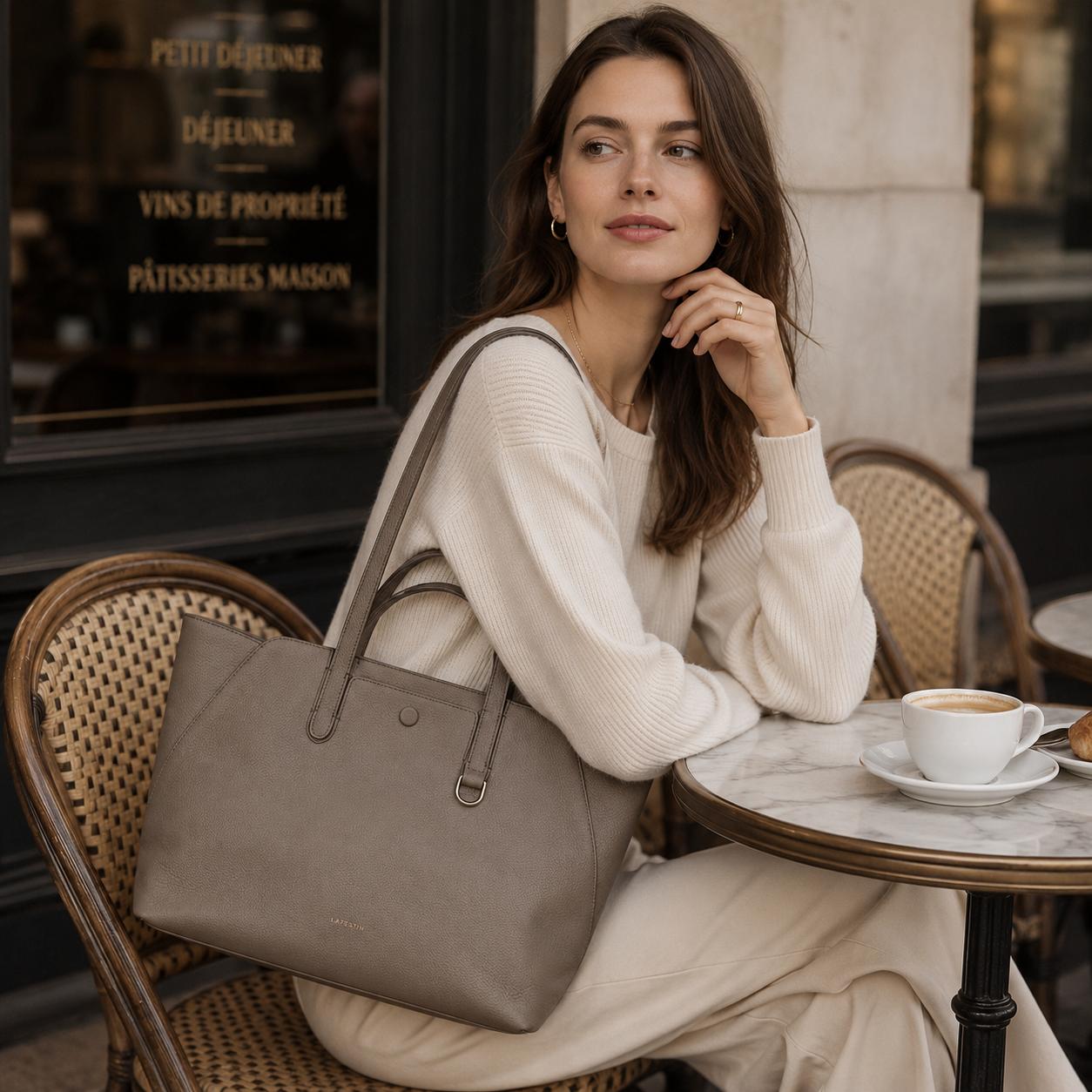 Aurelia Full-Grain Leather Tote Bag TG22