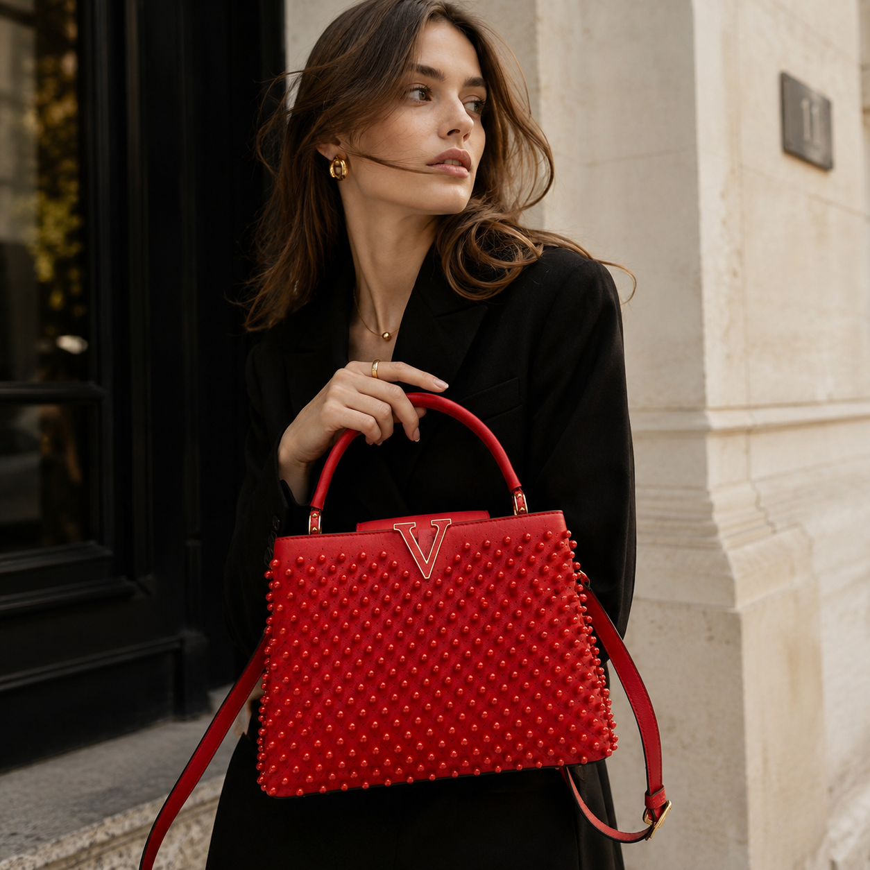 Aurélie Embellished Top Handle Bag CW25