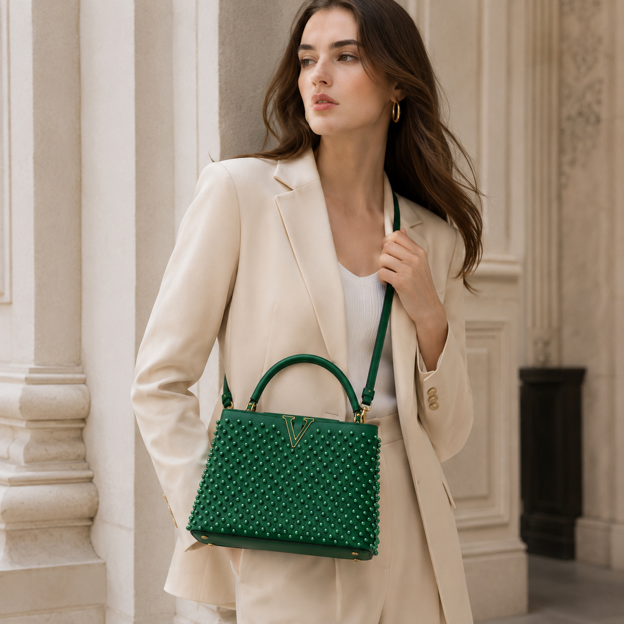 Aurélie Embellished Top Handle Bag CW25