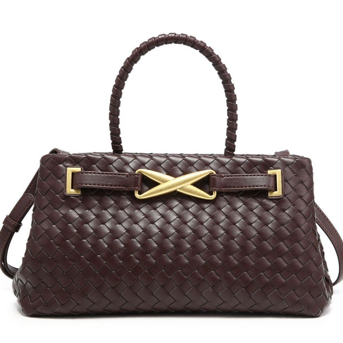 Aurette Woven Top Handle Bag CT46