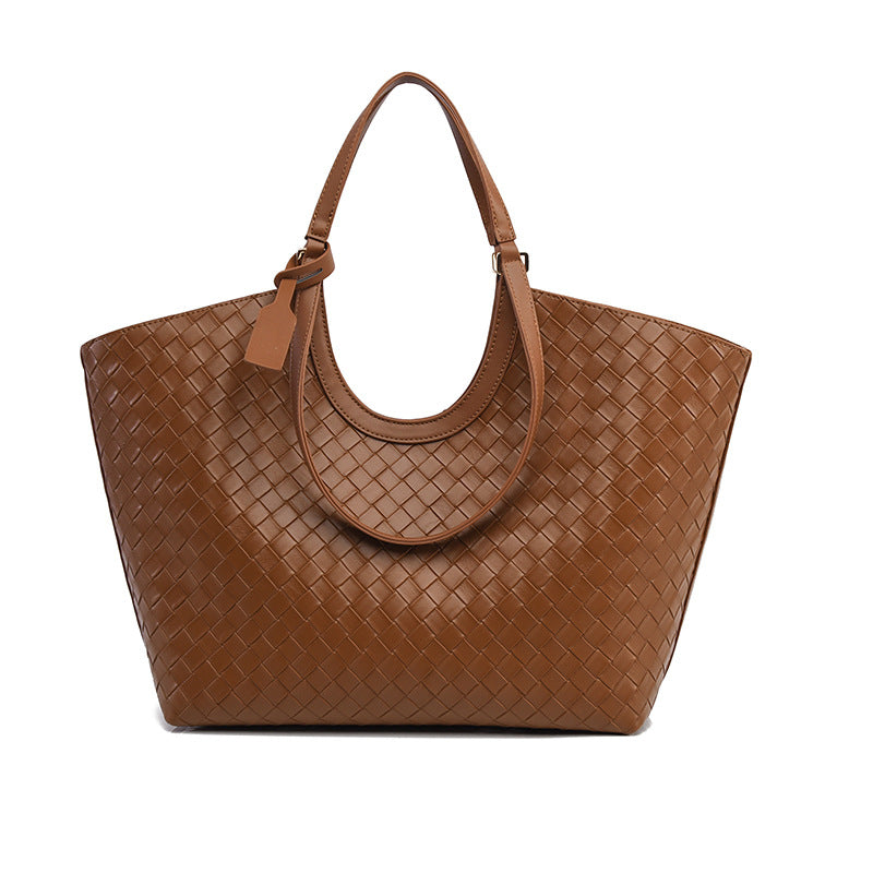 Celeste Black Woven Tote Bag MT30