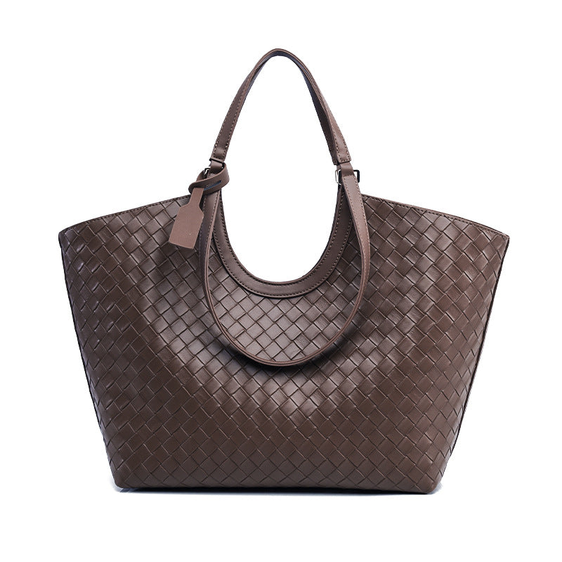 Celeste Black Woven Tote Bag MT30