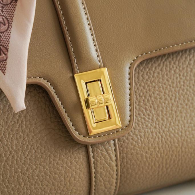 Celeste Structured Pebbled Leather Satchel CJ341