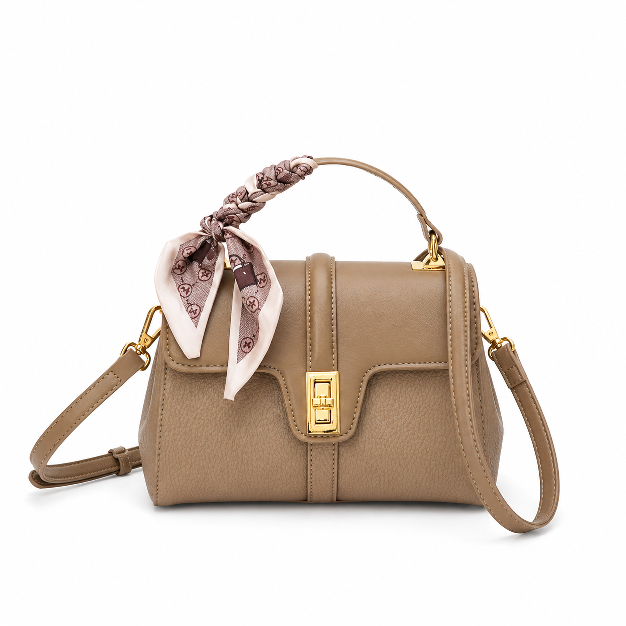Celeste Structured Pebbled Leather Satchel CJ341