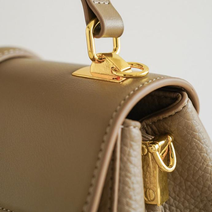 Celeste Structured Pebbled Leather Satchel CJ341