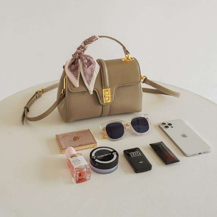 Celeste Structured Pebbled Leather Satchel CJ341